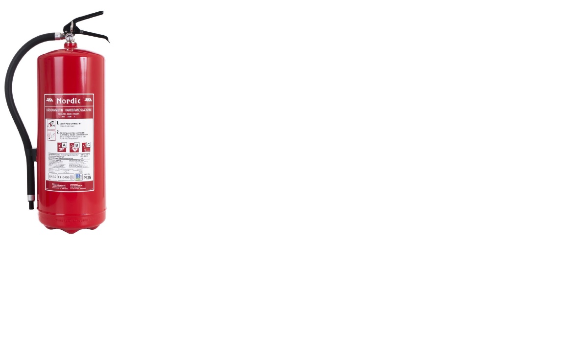 Jauhesammutin 12kg Nordic P12N