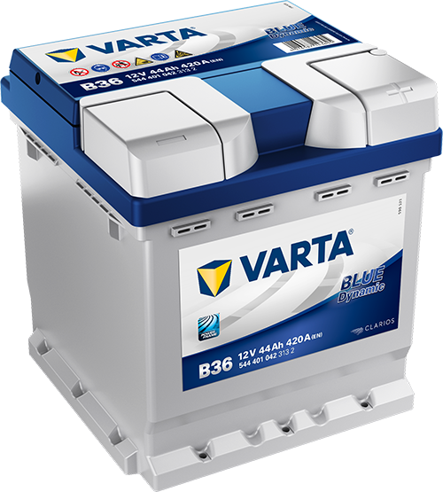 Kynnistysakku Blue Dynamic B36 44 Ah 420A CCA