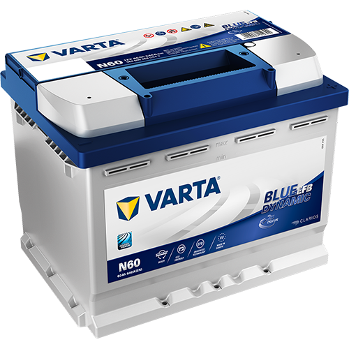 Kynnistysakku Blue Dynamic EFB N60 60 Ah 650A CCA