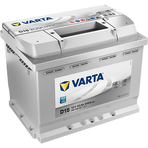 Kynnistysakku Silver Dynamic D15 63 Ah 610A CCA