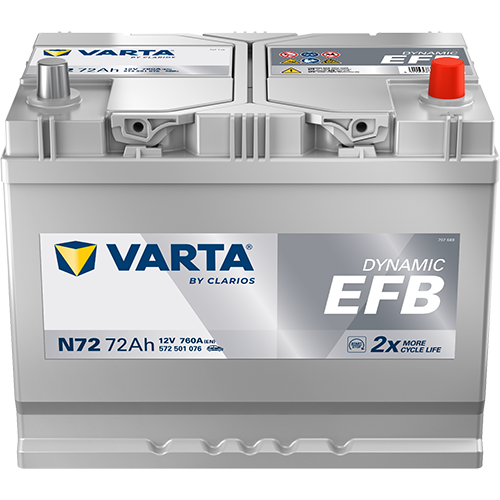 Varta EFB N72 Akku 72 Ah