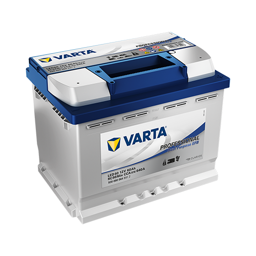 Vapaa-ajan akku Profes. Dual Purp. EFB LED60 60 Ah 640 A CCA