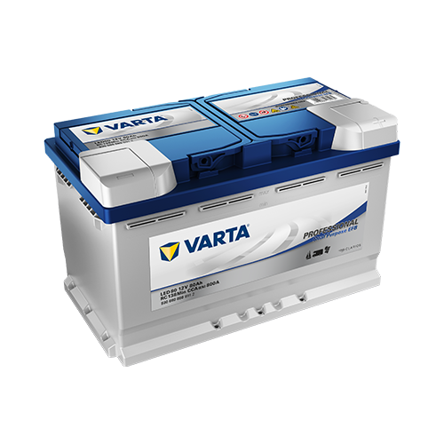 Vapaa-ajan akku Profes. Dual Purp. EFB LED80 80 Ah 800 A CCA
