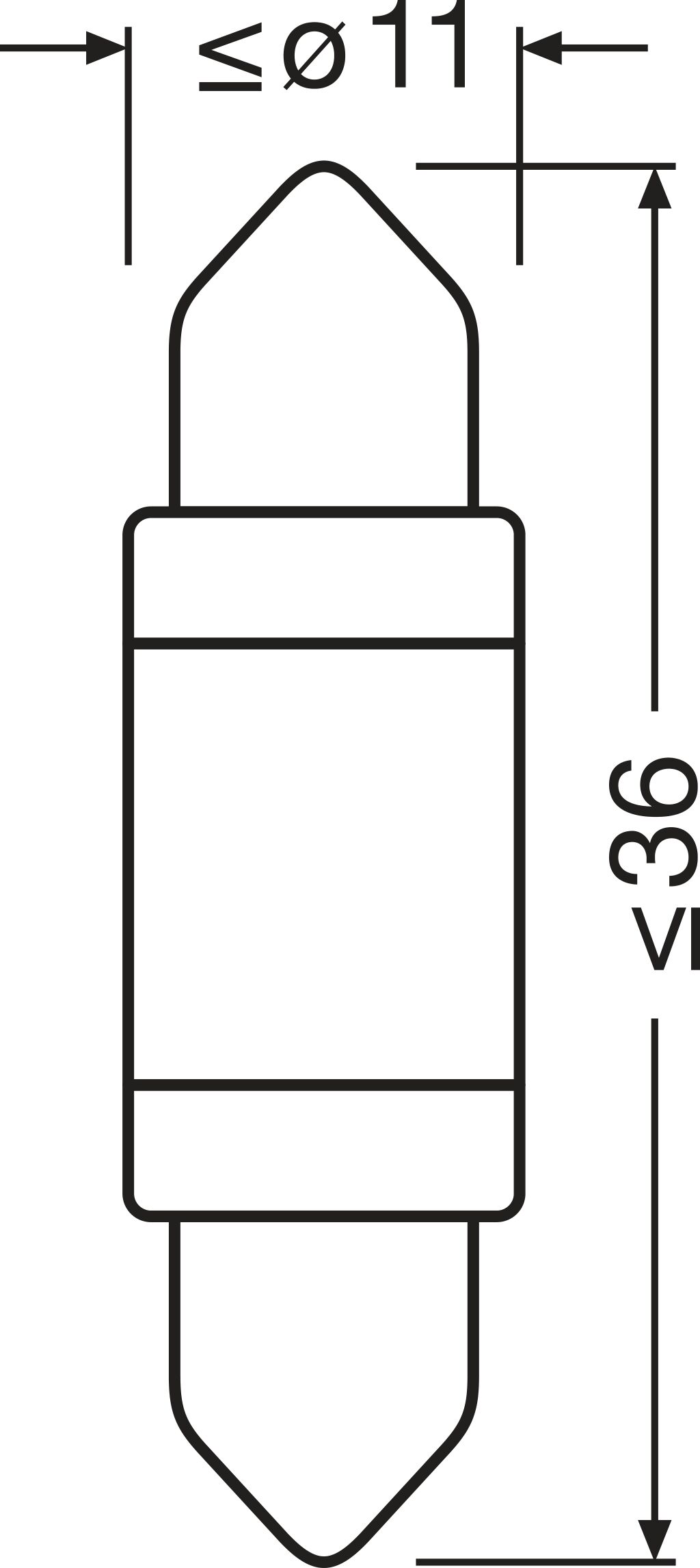 Autolamppu 12V C5W LED Cool White EKO Blister