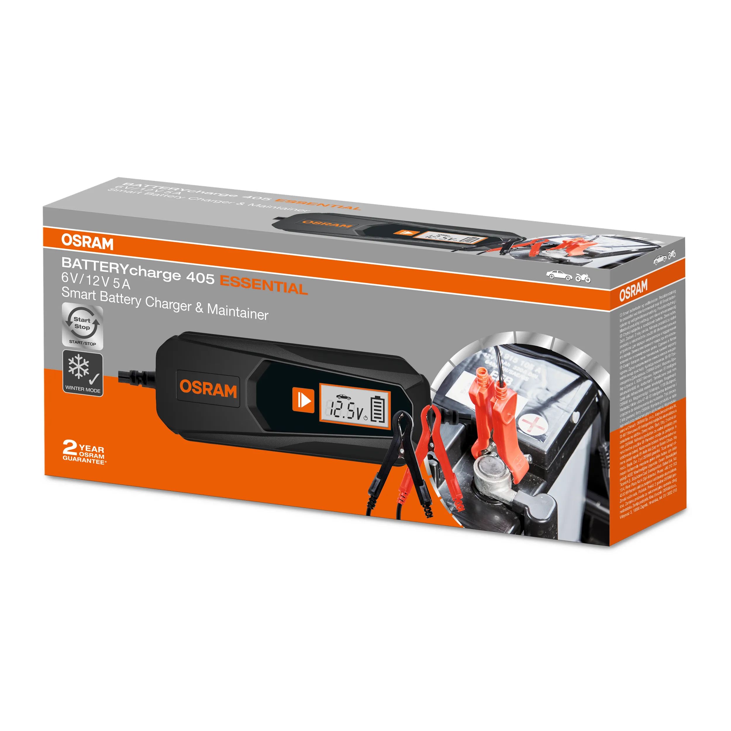 Akkulaturi Osram BATTERYcharge 405 12V/5A Essential