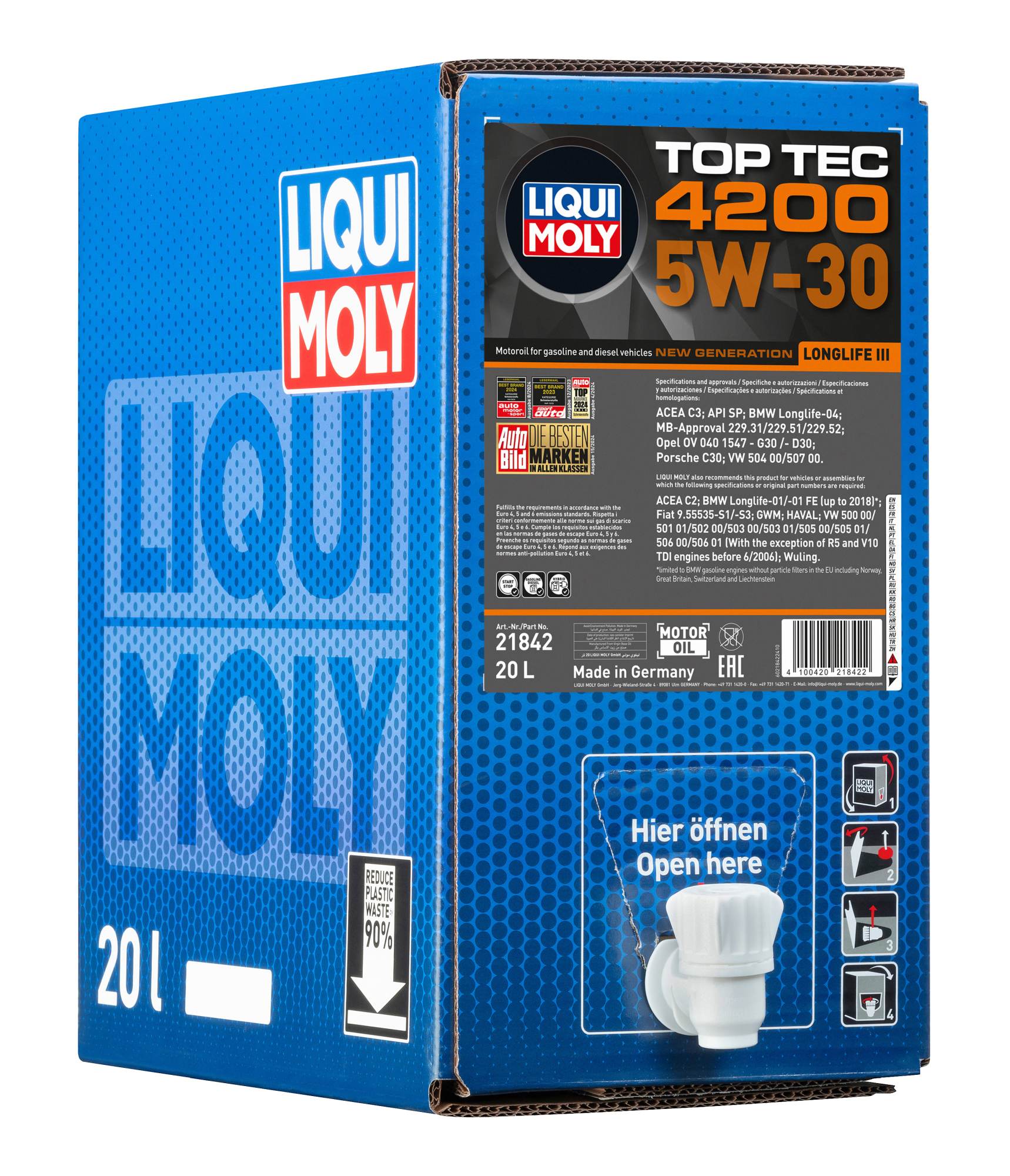 Top Tec 4200 5W-30 New Generation 20L BIB