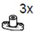 Sormimutteri M6, harmaa, Thule Residence - 3 kpl