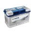 Vapaa-ajan akku Profes. Dual Purp. EFB LED80 80 Ah 800 A CCA